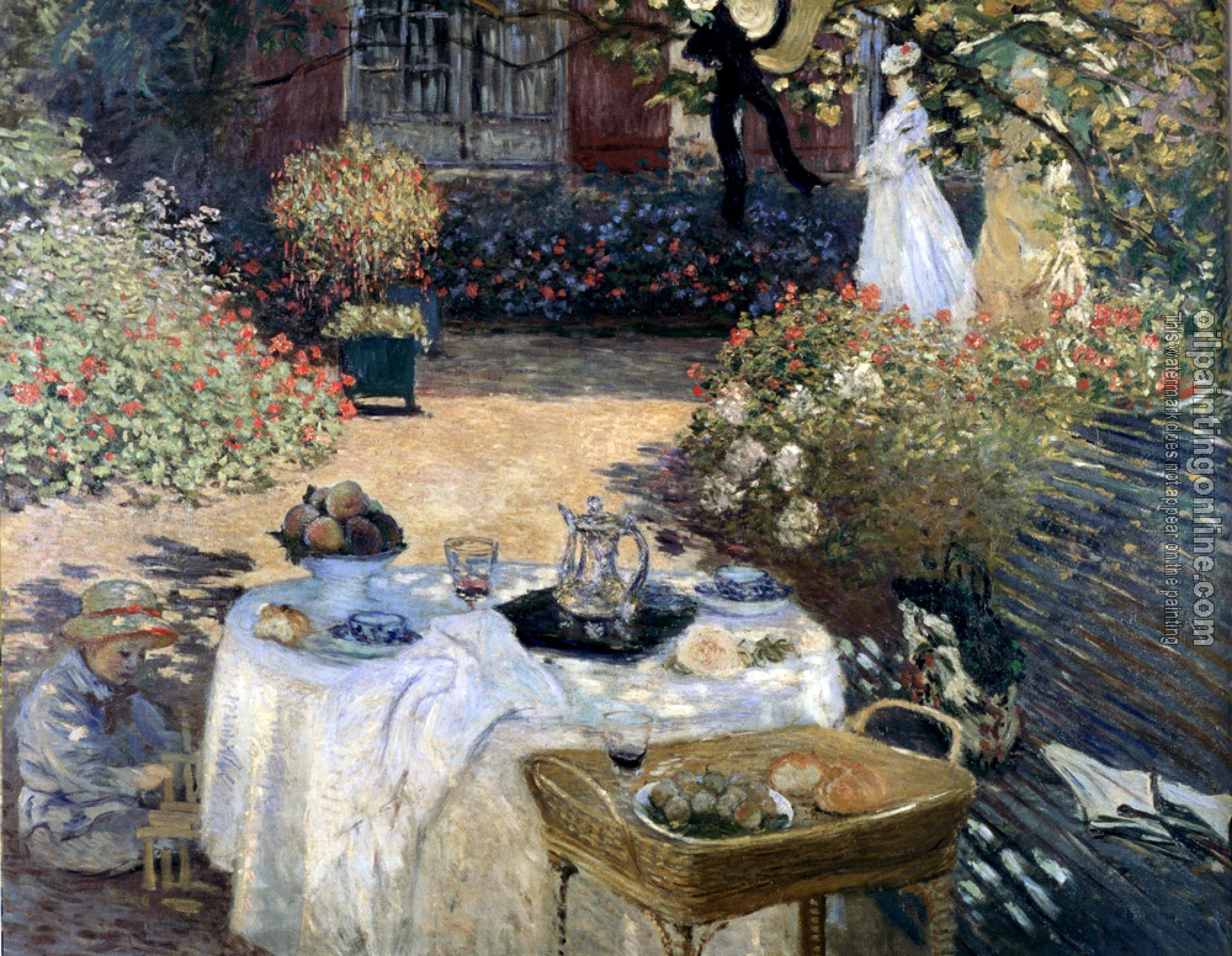 Monet, Claude Oscar - The Luncheon (Monet's Garden At Argenteuil)